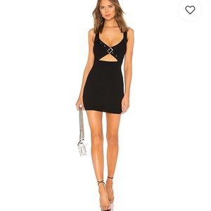 BLACK MAE BUCKLE CUT OUT DRESS